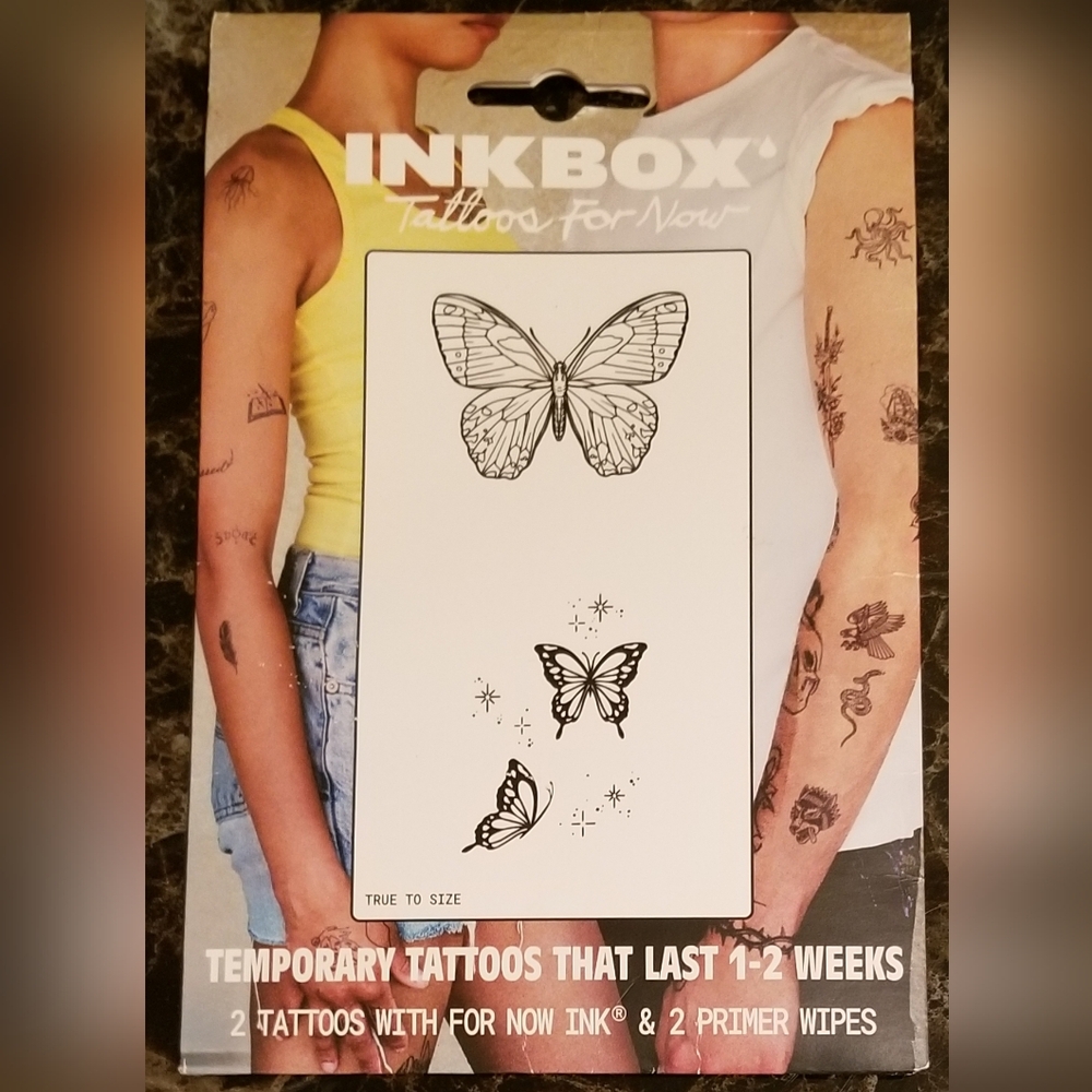 Inkbox Temporary Tattoos, Butterflies, Water-Resistant, Perfect for Any Occasion